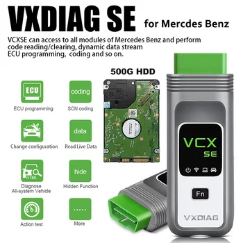 VXDIAG VCX SE VX408 DOIP За Benz Подкрепа за Диагностика на Цялата Система J2534 Програмиране на ECU C4 C6 Star Инструмента за Диагностика на Автомобили
