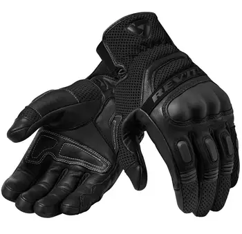 НОВИ мотоциклетни ръкавици Revit Dirt 3 Черно-сиви Състезателни ръкавици, къси мотоциклетни ръкавици от естествена кожа