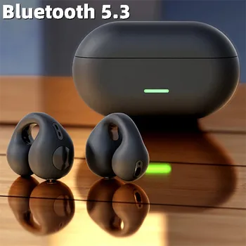 Нови оригинални слушалки Bluetooth 5.3 с костна проводимост T75, спортни слушалки с качеството на звука HiFi, водоустойчиви слушалки TWS