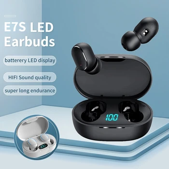 E7S TWS Безжични Слушалки Bluetooth слушалки Управление на Спортната Водоустойчиви Слушалки Микрофони за Музикални Слушалки За Всички Смартфони