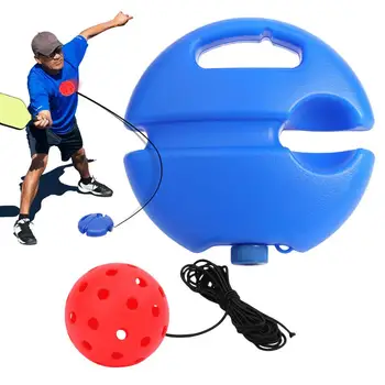 Симулатор за игри с топка на открито, Симулатор за самостоятелно обучение, Гъвкави тенис симулатор за соло, Гъвкав Тренировъчен топката 74 мм с кабел