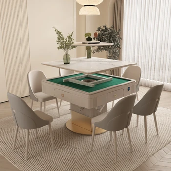 Луксозен напълно автоматичен подвижен плот за mahjong rock table домакински многофункционален тъпо модерен малък апартаментен многофункционален инструмент