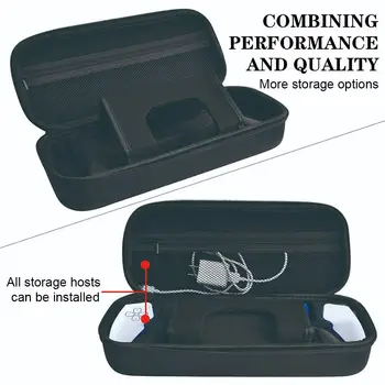 За PIayStation Portal Черна преносима чанта за багаж, чанта за игра аксесоари със защита от падане, здрав водоустойчив противоударная чанта на ЕВА H8K9