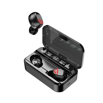 Bluetooth слушалка S10pro TWS Двустранен стереосенсорная Bluetooth слушалки 5.2 с цифров дисплей с капацитет 2200 MAH и зарядно устройство