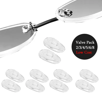 2/3/4/5/6/8 двойки носа накладки за рамки на слънчеви очила Oakley Whisker, сменяеми прозрачни щитове за носа - Ценен набор от