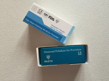 1 комплект зъболекарски фарфорового набор RA2112 за клиника с диамант полировщиков за хигиена на устната кухина под ъгъл