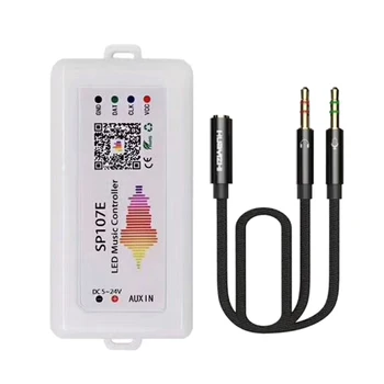 WIFI RGB SP107E Pixel IC SPI Музикален Bluetooth Контролер за WS2812 SK6812 SK9822 RGBW APA102 LPD8806 Strip DC5-24V
