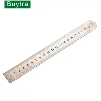 Метална линийка от неръждаема стомана 1бр Метрични правило Точност двустранен инструмент за измерване