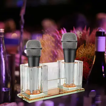 Поставка за кристалния микрофон основен скоба поставка за кристал поставка за микрофон ktv караоке поставка за безжичен микрофон Акрилна поставка