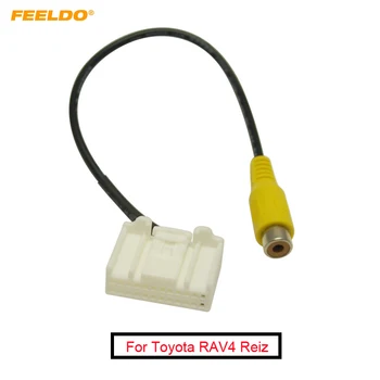 FEELDO 10шт Камера за обратно виждане, Паркинг Видео Обратими кабел RCA Адаптер за главното устройство Toyota RAV4 Reiz Радио #5666